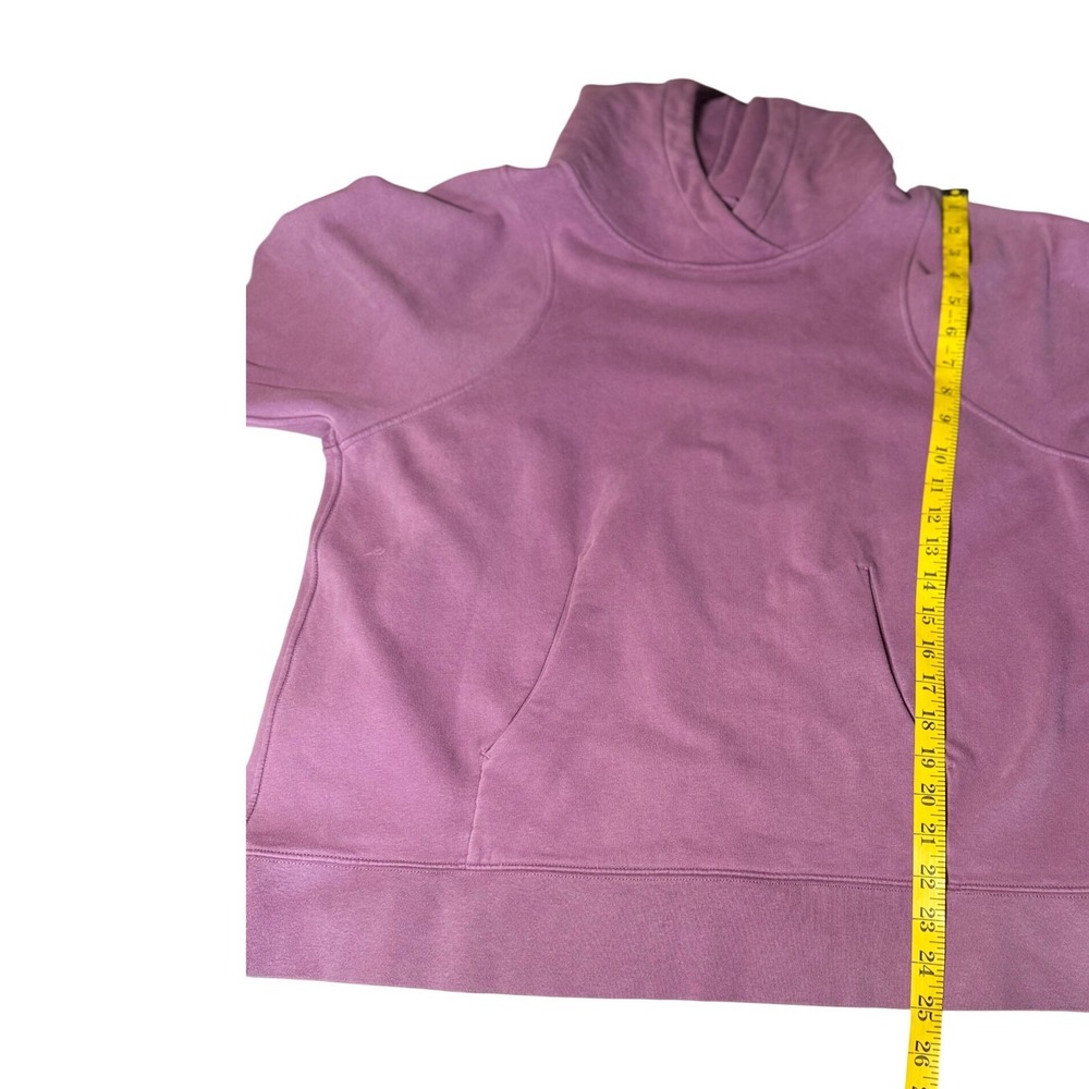 Lululemon Loungeful Hoodie Women 12 Vintage Plum Purple Fleece Pullover W3FSCS - Picture 6 of 6